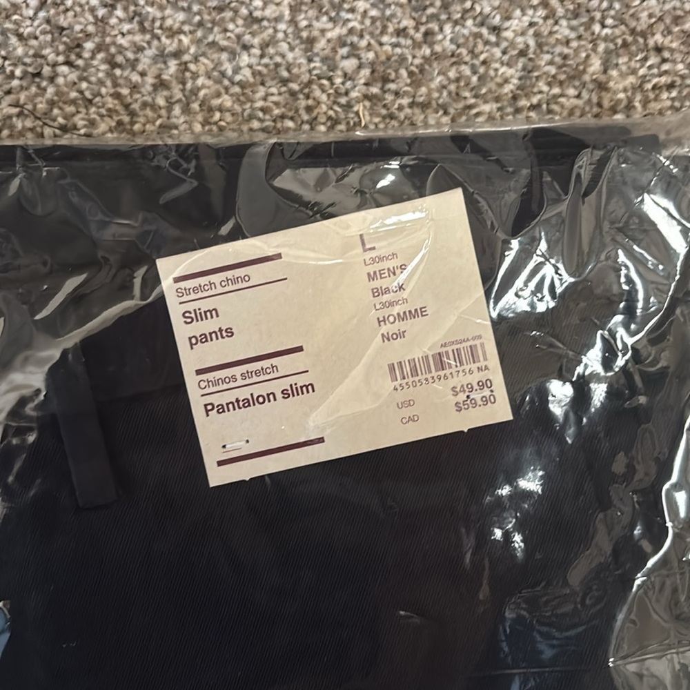 Muji Men's Pants stretch Chino large 30 inch - Picture 6 of 9